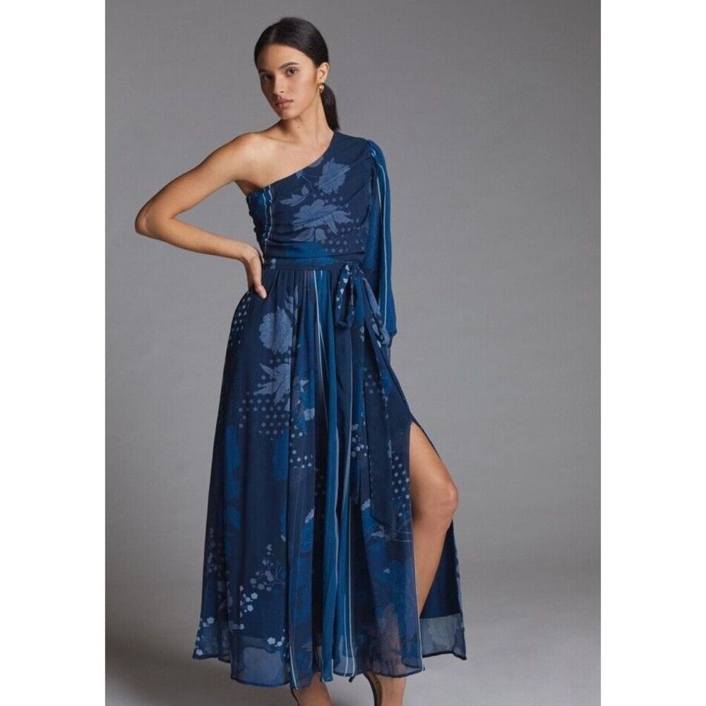 New Anthropologie Nikita Mhaisalkar One Shoulder Maxi Dress-size XL
